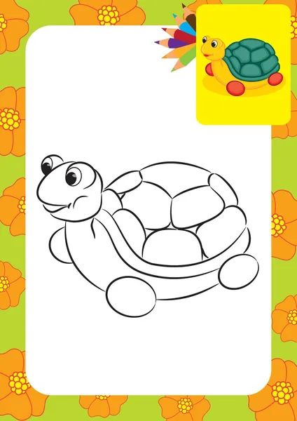 Tortuga juguete — Vector de stock