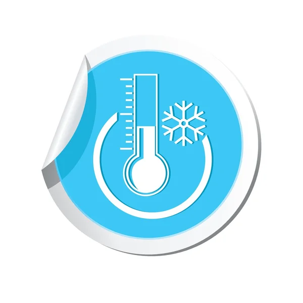 Wettervorhersage, Thermometer-Symbol — Stockvektor