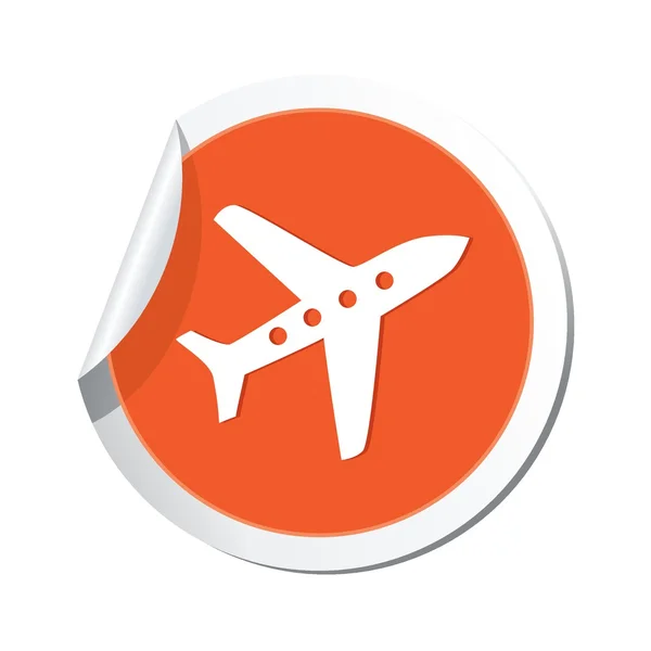 Airplane icon. Vector illustration — Stock Vector