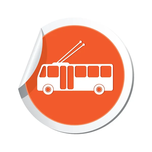 Trolejbus ikona — Wektor stockowy
