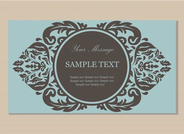 Belle invitation vintage florale — Image vectorielle