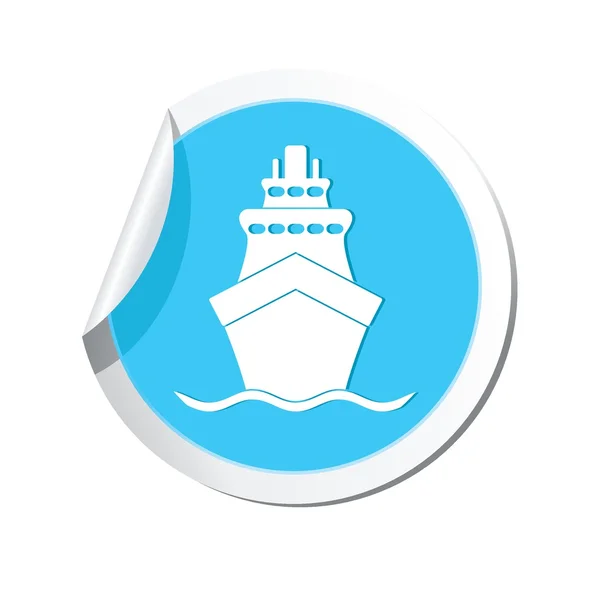 Schip pictogram — Stockvector