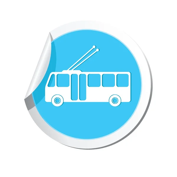 Ícone trolleybus — Vetor de Stock