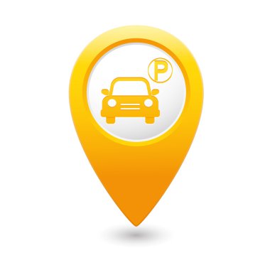 işaret Haritası işaretçi üzerinde otopark