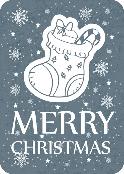 Χριστουγεννιάτικη κάρτα χαιρετισμού. — Διανυσματικό Αρχείο
