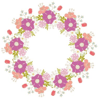 şirin çerçeve çiçek.