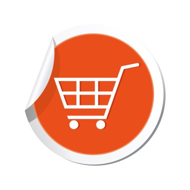 Alışveriş arabası simgesi.
