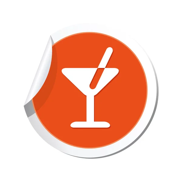 Cocktail-Symbol. — Stockvektor