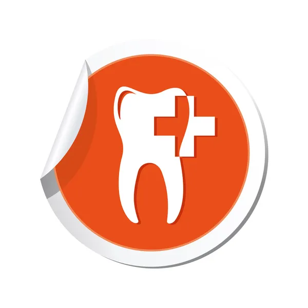 Zahnklinik-Ikone. — Stockvektor