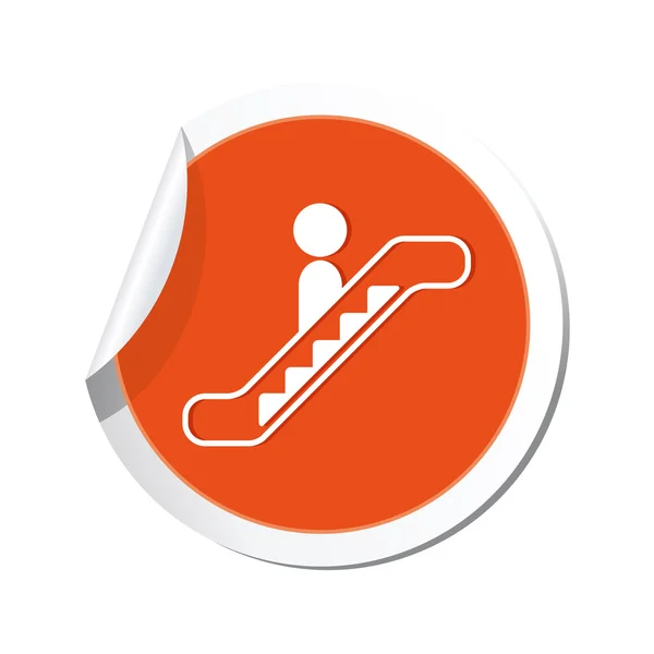 Escalator icon. — Stock Vector