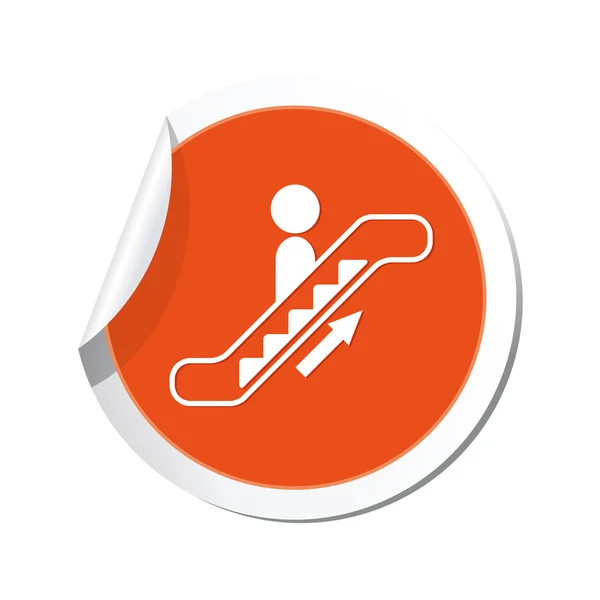 Escalator up icon. — Stock Vector