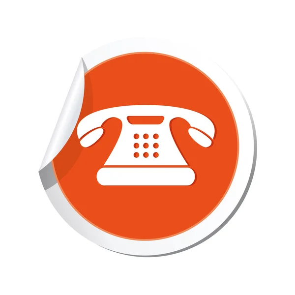 Telefoonpictogram. — Stockvector