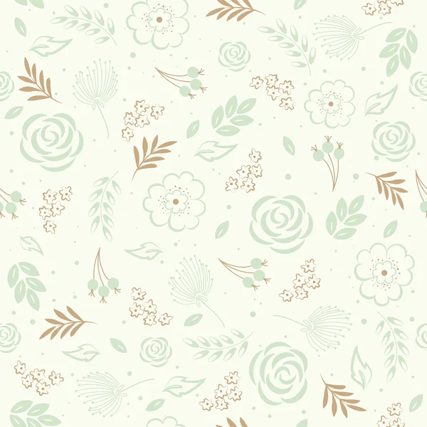 Seamless pattern with floral background. — Stock Vector