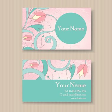 çiçek iş veya kartvizit