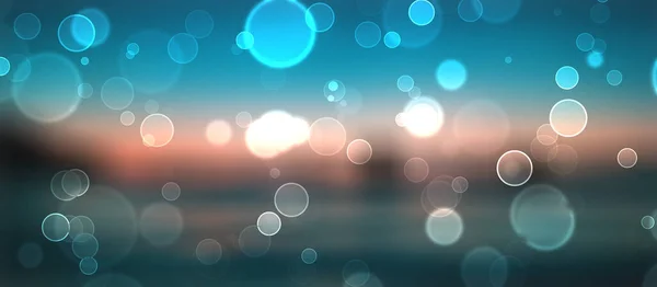 Bokeh ışığının ışık ve işaret fişeğiyle soyut arkaplanı