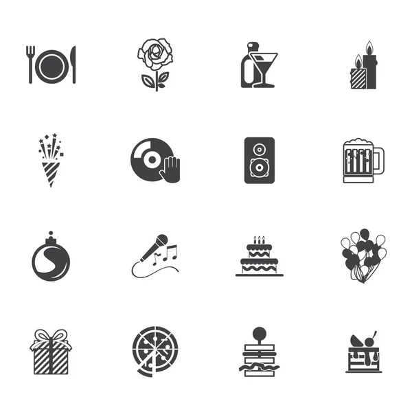 Iconos de fiesta — Vector de stock