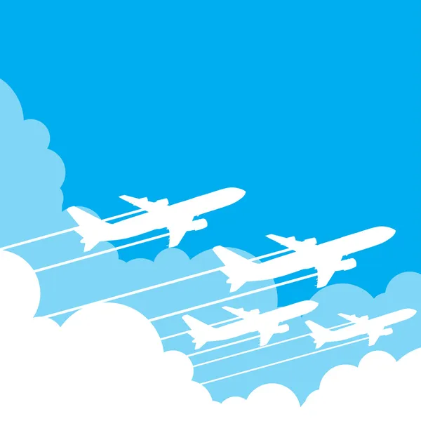 Fondo del avión — Vector de stock