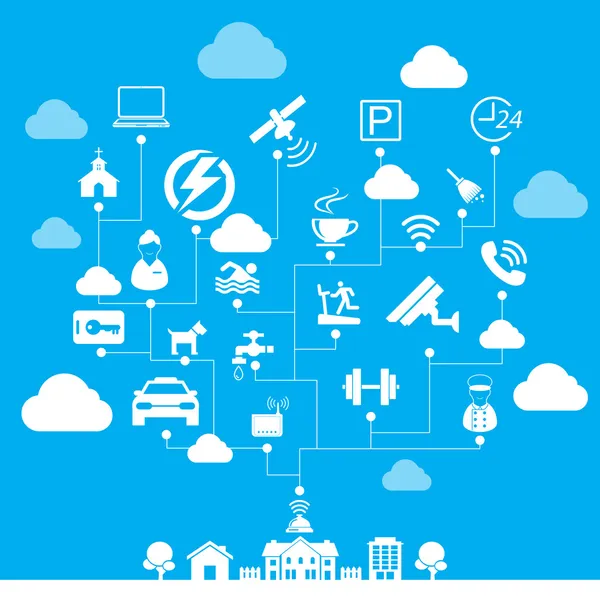 köy ev ve otel hizmetleri ve İmkanları simgesi