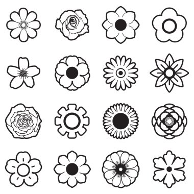 çiçekler vektör kümesi, eps10