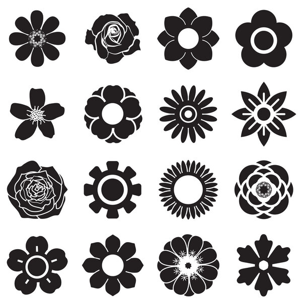 Flowers vector set, EPS10