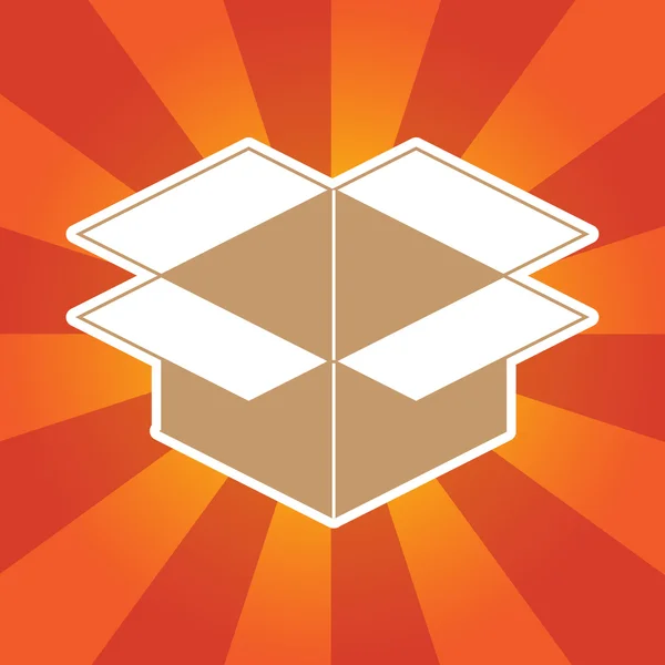 Box-Ikone — Stockvektor