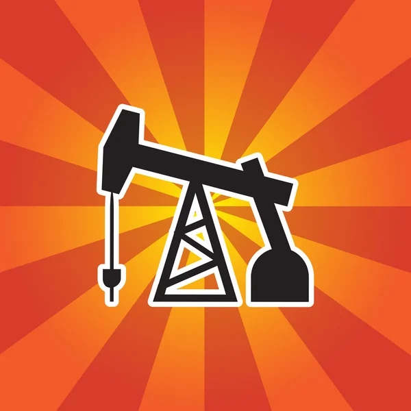 Εικονίδιο πετρελαίου εξέδρας — Διανυσματικό Αρχείο