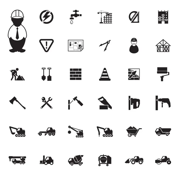 Conjunto de iconos de construcción — Vector de stock