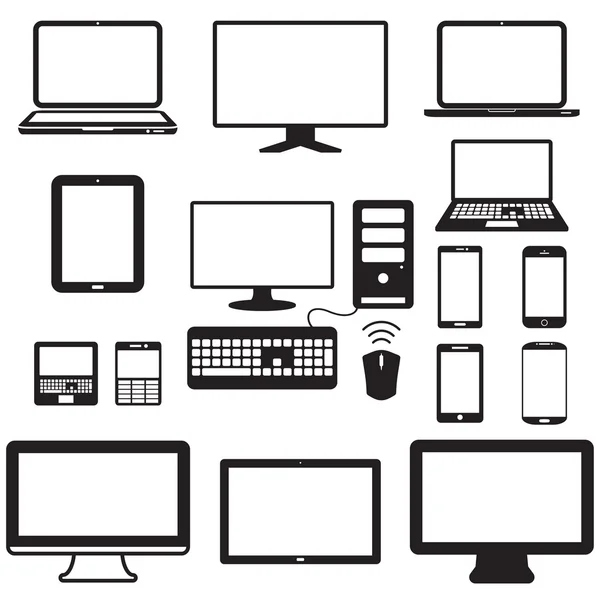 ラップトップ、タブレット コンピューター、モニター、携帯電話の画面 ストックイラスト