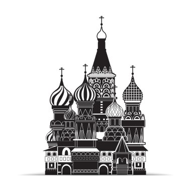 Saint basil Katedrali, Moskova, vektör simgesi