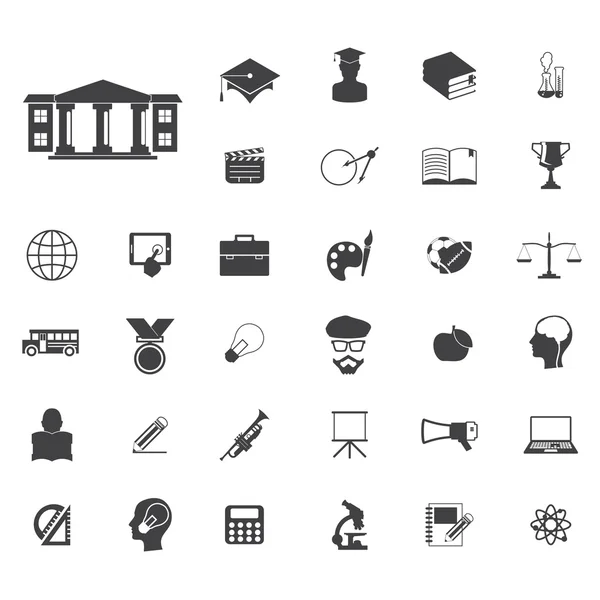 Education icons set — Stock Vector