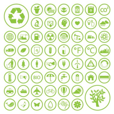 Ecology and Recycle icons