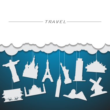 Landmark arka plan seyahat