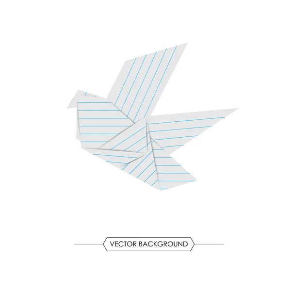 Origami vogels — Stockvector
