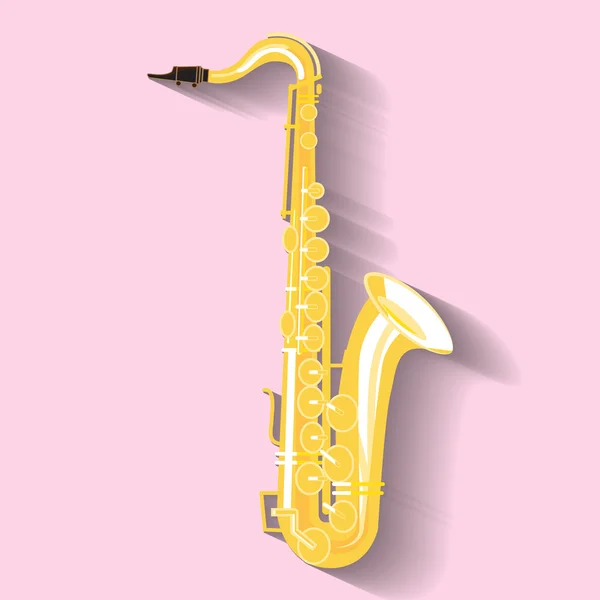 Saxofón vector símbolo — Vector de stock