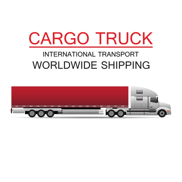 Vrachtwagen transport logistiek — Stockvector