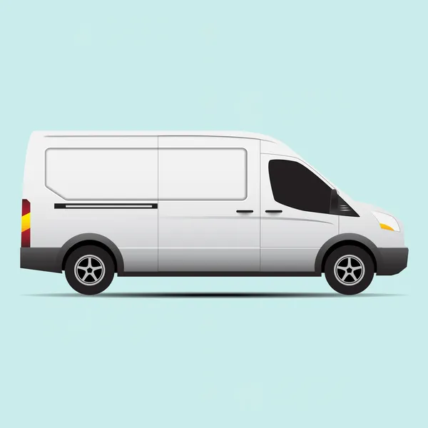 Van vervoer vector concept — Stockvector