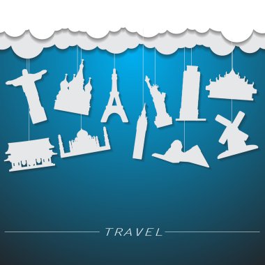 Landmark arka plan seyahat