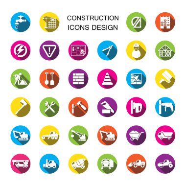 İnşaat Icons set