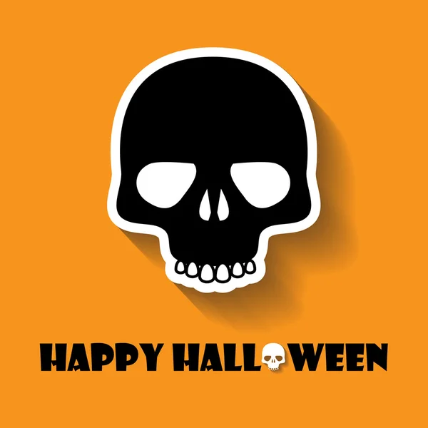 Cráneo halloween icono — Archivo Imágenes Vectoriales