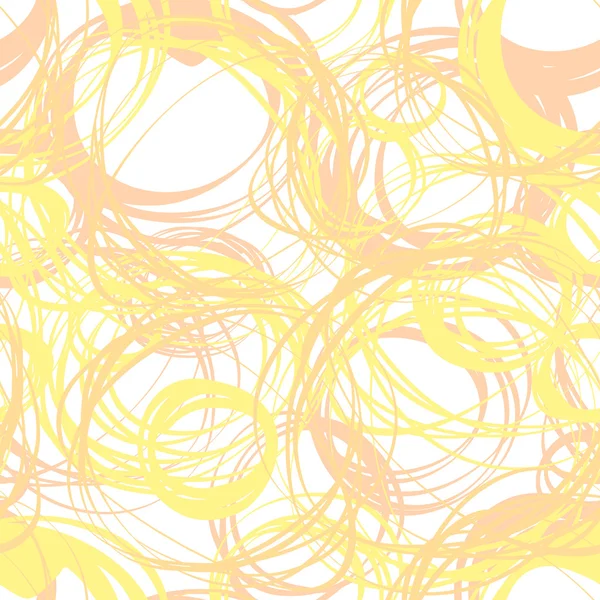 Seamless mönster med abstrakt cirkel doodle prydnad — Stock vektor