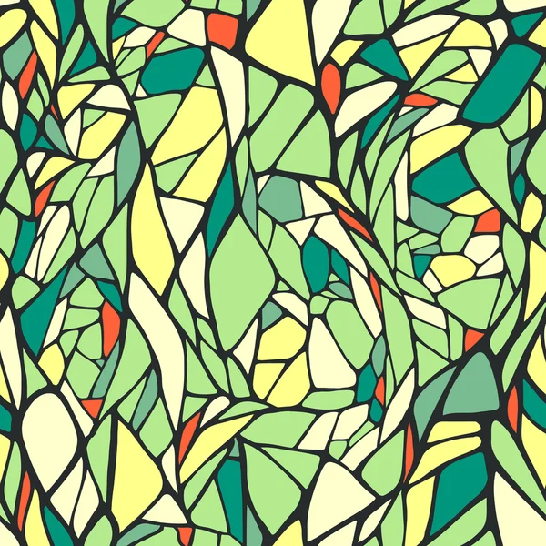 无缝模式用多彩的手画抽象几何装饰 — 图库矢量图片