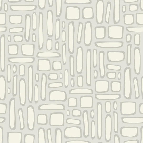 Naadloze patroon met abstracte doodle vierkante textuur — Stockvector