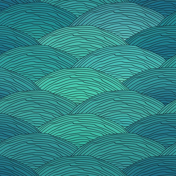 Motif sans couture avec texture abstraite des vagues décoratives — Image vectorielle