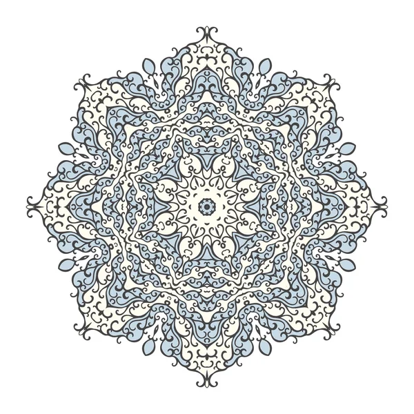 Runda mandala kalejdoskopisk dekorativa bakgrund — Stock vektor