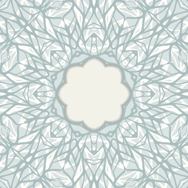 Мозаїчна декоративна рамка, абстрактний фон — стоковий вектор