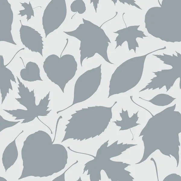 Seamless pattern with decorative falling leaves — Stock Vector