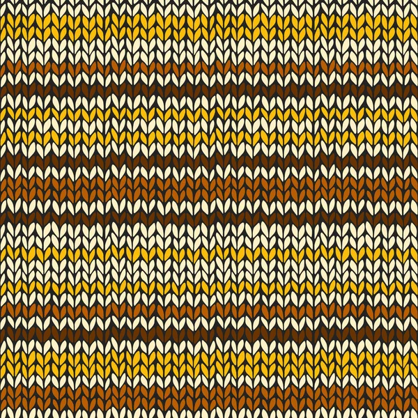 Seamless pattern with knitted stripes — Stock Vector