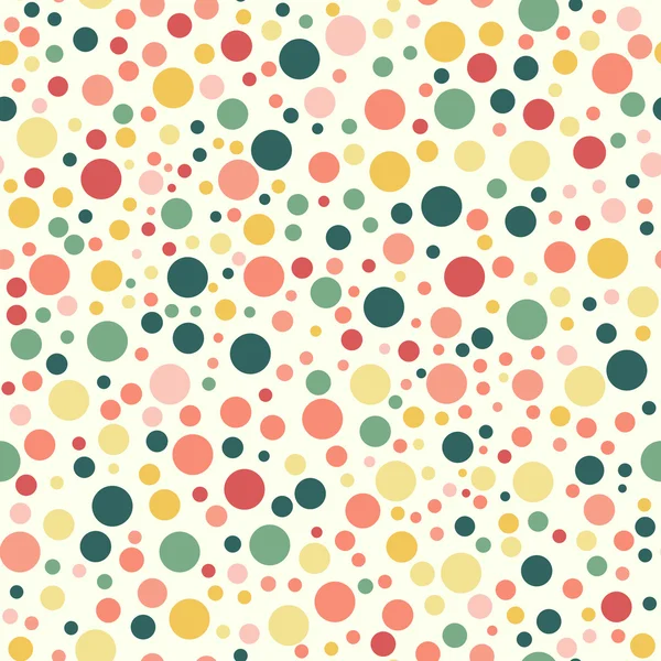Naadloze patroon, vintage polka dot textuur — Stockvector