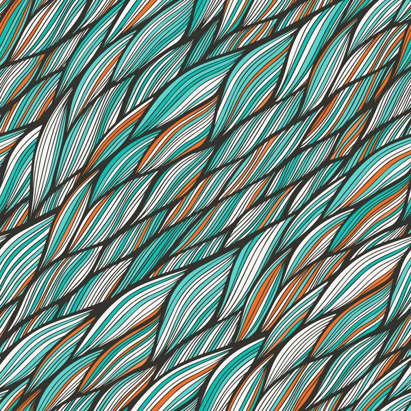 Naadloze patroon met abstract golven textuur — Stockvector