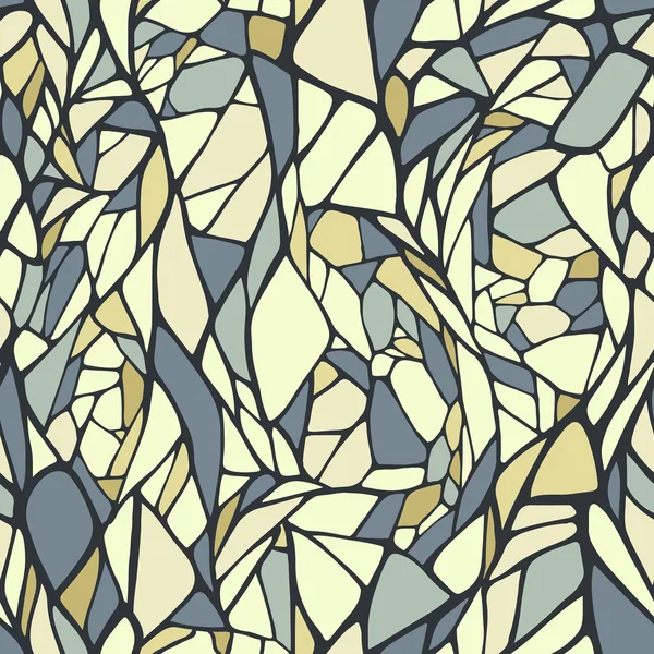 Patrón sin costura con ornamento geométrico abstracto dibujado a mano — Vector de stock